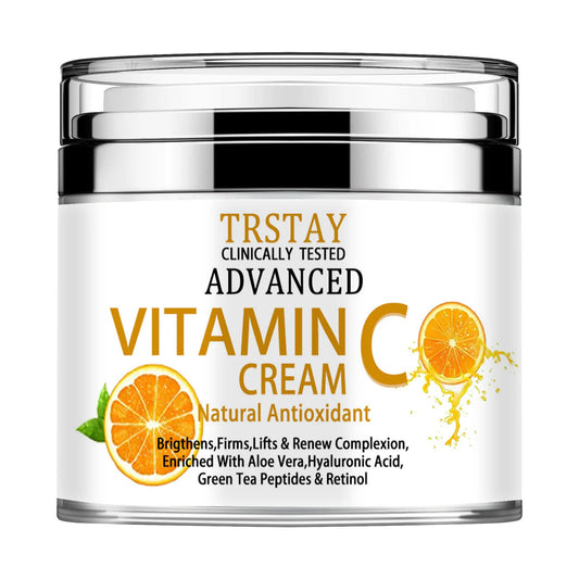 Vitamin C Cream, Vitamin C Face Cream With Nicotinamide & Hyaluronic Acid, Peaceful Pleasures Health and Wellness 5G