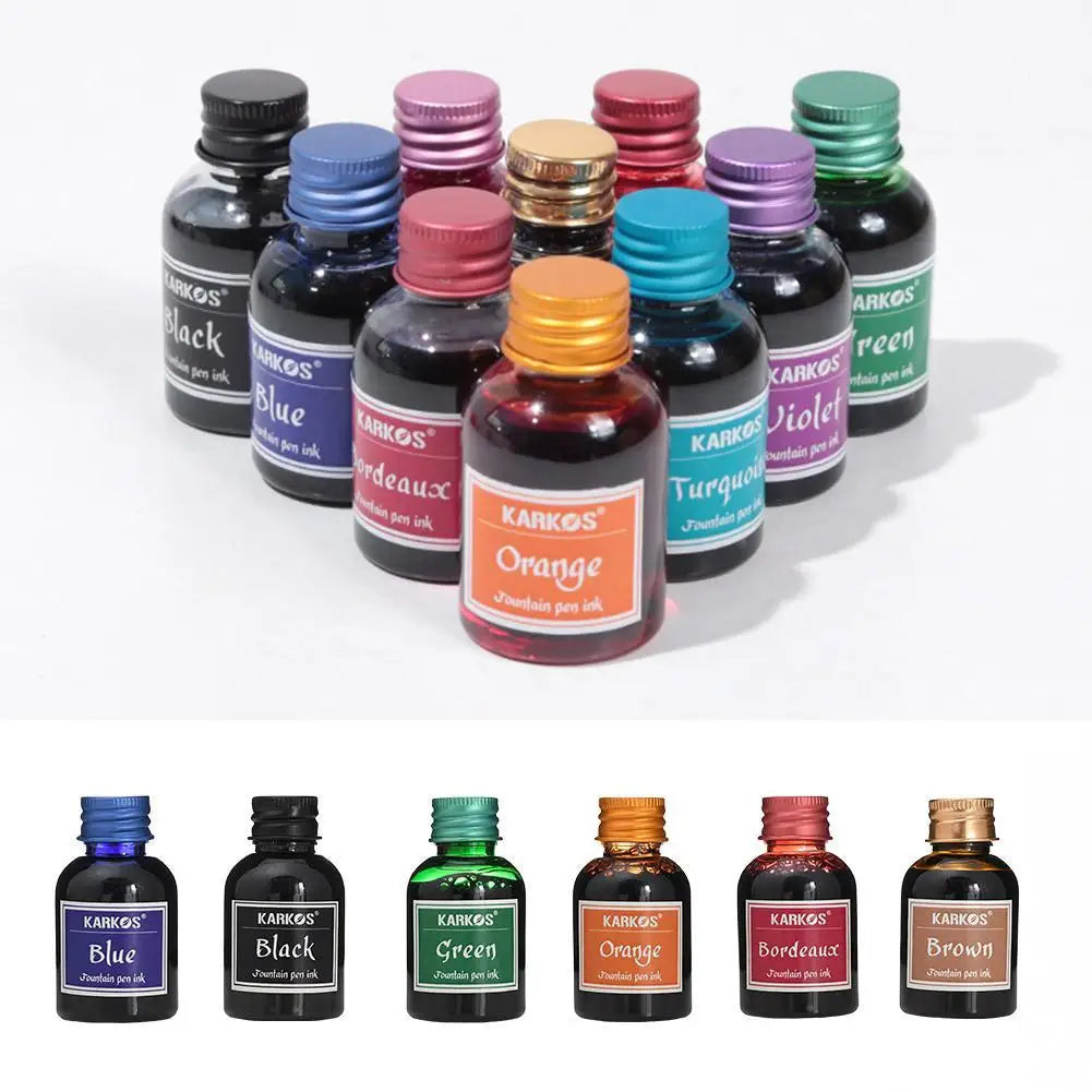 Colorful Fountain Pen Ink – Calligraphy & Writing Ink Bottle