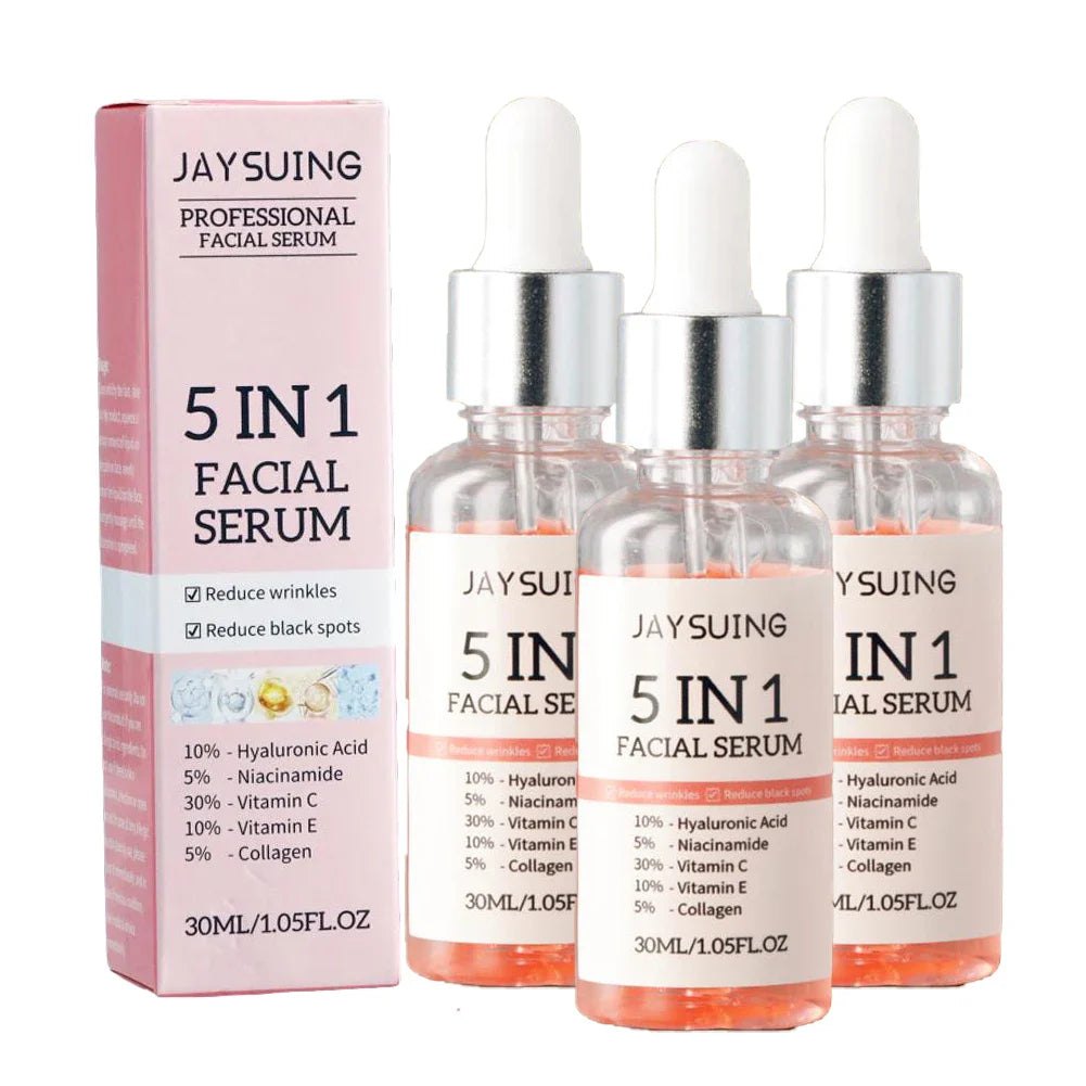 5-in-1 Vitamin C & Hyaluronic Acid Face Serum – 30ml