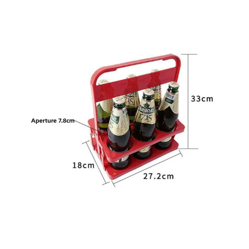 Portable Foldable Plastic Beer Rack Durable Cup Organizer Wine Rack Beer Bottle Holder Beverage Basket Reusable Cocktail Rack Peaceful Pleasures Health and Wellness