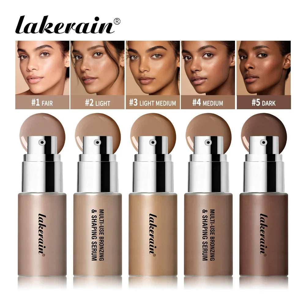 lakerain Bronzing Shaping Serum Foundation – 5 Shades 40ml