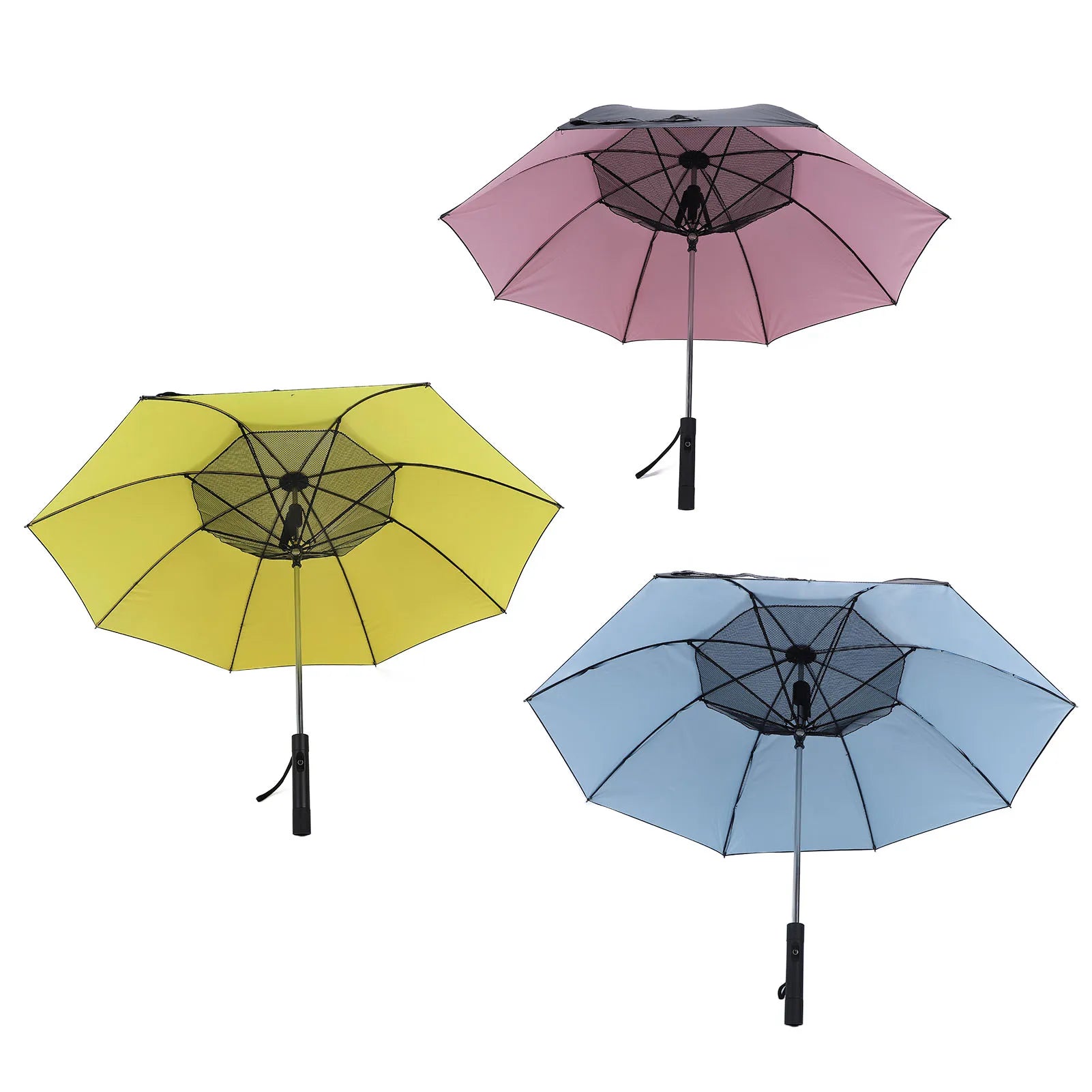Sun Umbrella Sun Umbrella with Misting Fan Multi Functional Cooling Fan UV Sun Umbrella for Hot Sun Umbrella with Fan Peaceful Pleasures Health and Wellness