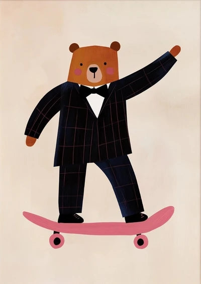 Funny Animal Canvas Wall Art Prints | Kids Nursery Room Decor