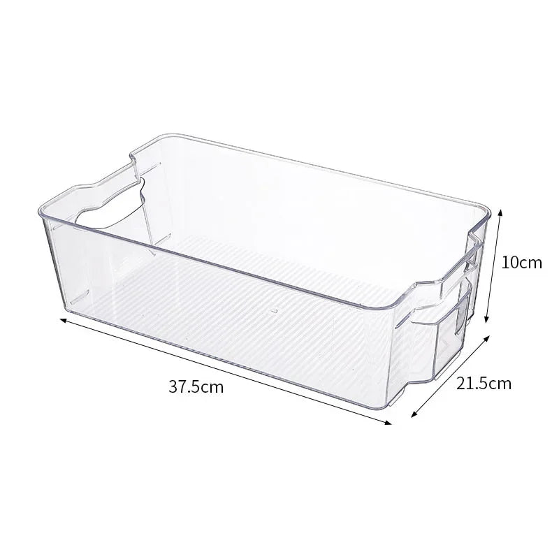 Transparent Refrigerator Storage Box Vegetable Fruit Organizer Fridge Clear Container for Kitchen Food Drinks Storage 2030 Peaceful Pleasures Health and Wellness style C Large United States