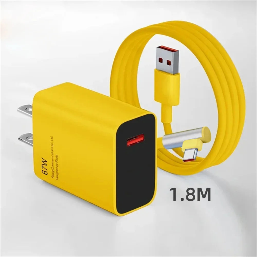 67W USB-C Fast Charger for Xiaomi Redmi – QC3.0 Adapter