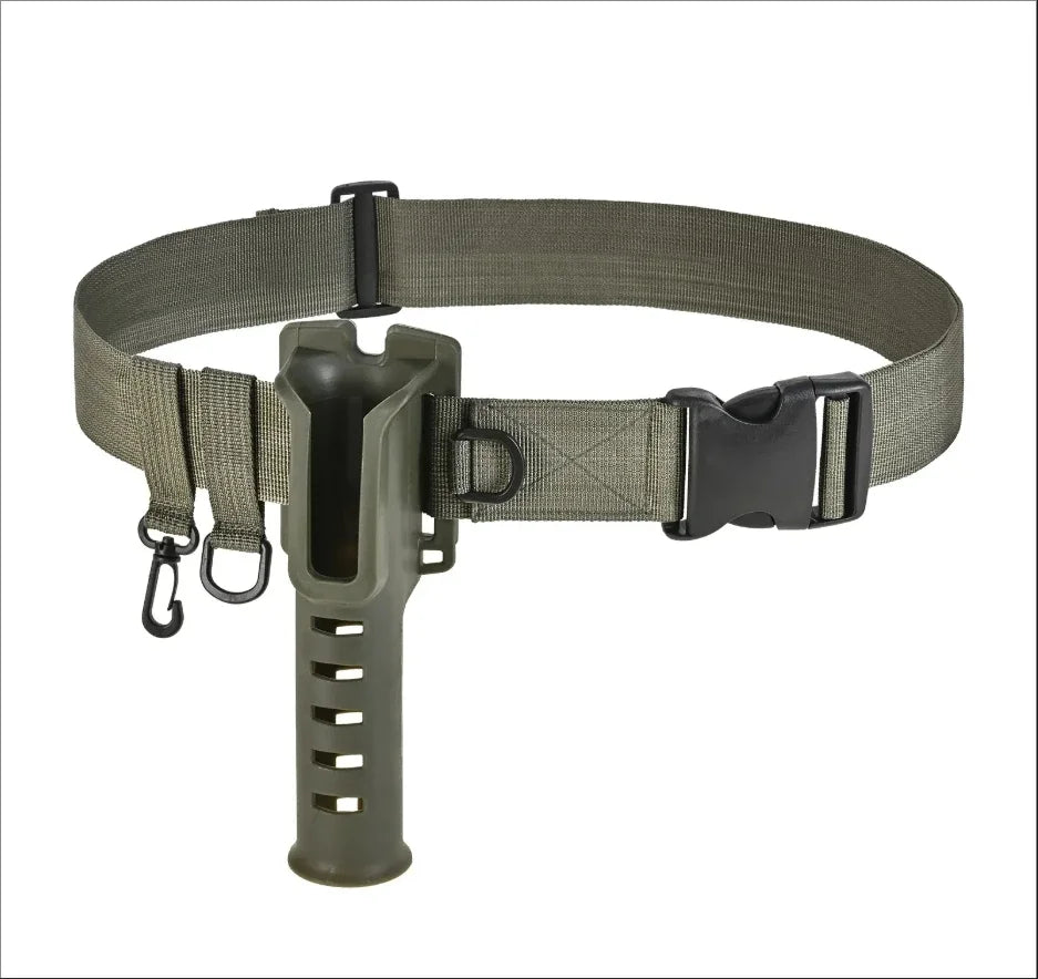 2026 Adjustable Waist Fishing Rod Holder, Portable Durable Rod Insert Bracket, Practical Outdoor Fishing Gear Accessory Peaceful Pleasures Health and Wellness DY41-Green