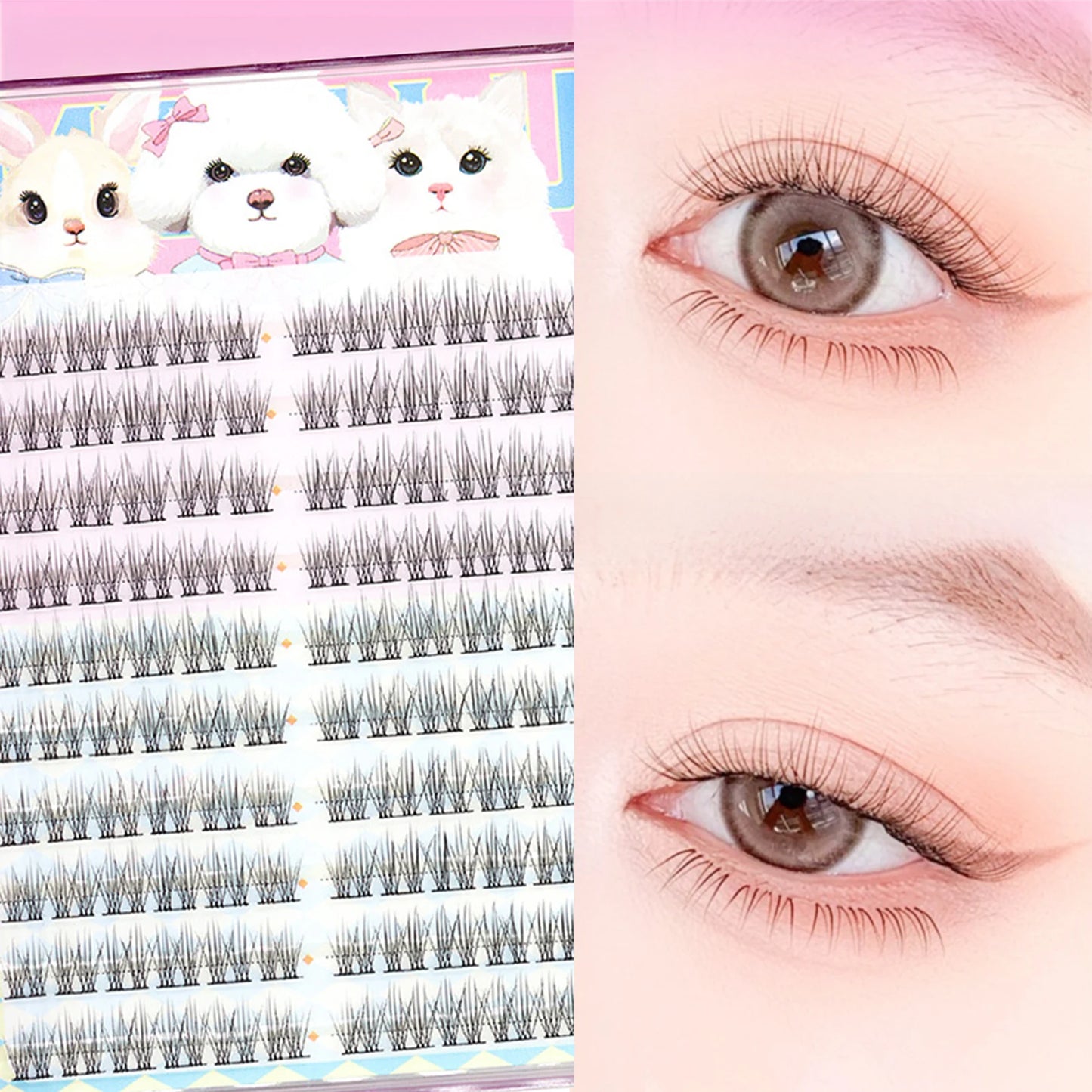 Light Style Foxes Fake Lashes Baby Wind False Eyelash Natural Curl 9-11mm Black Eyelash Extension For Daily Makeup Enlarge Eyes Peaceful Pleasures Health and Wellness Style4