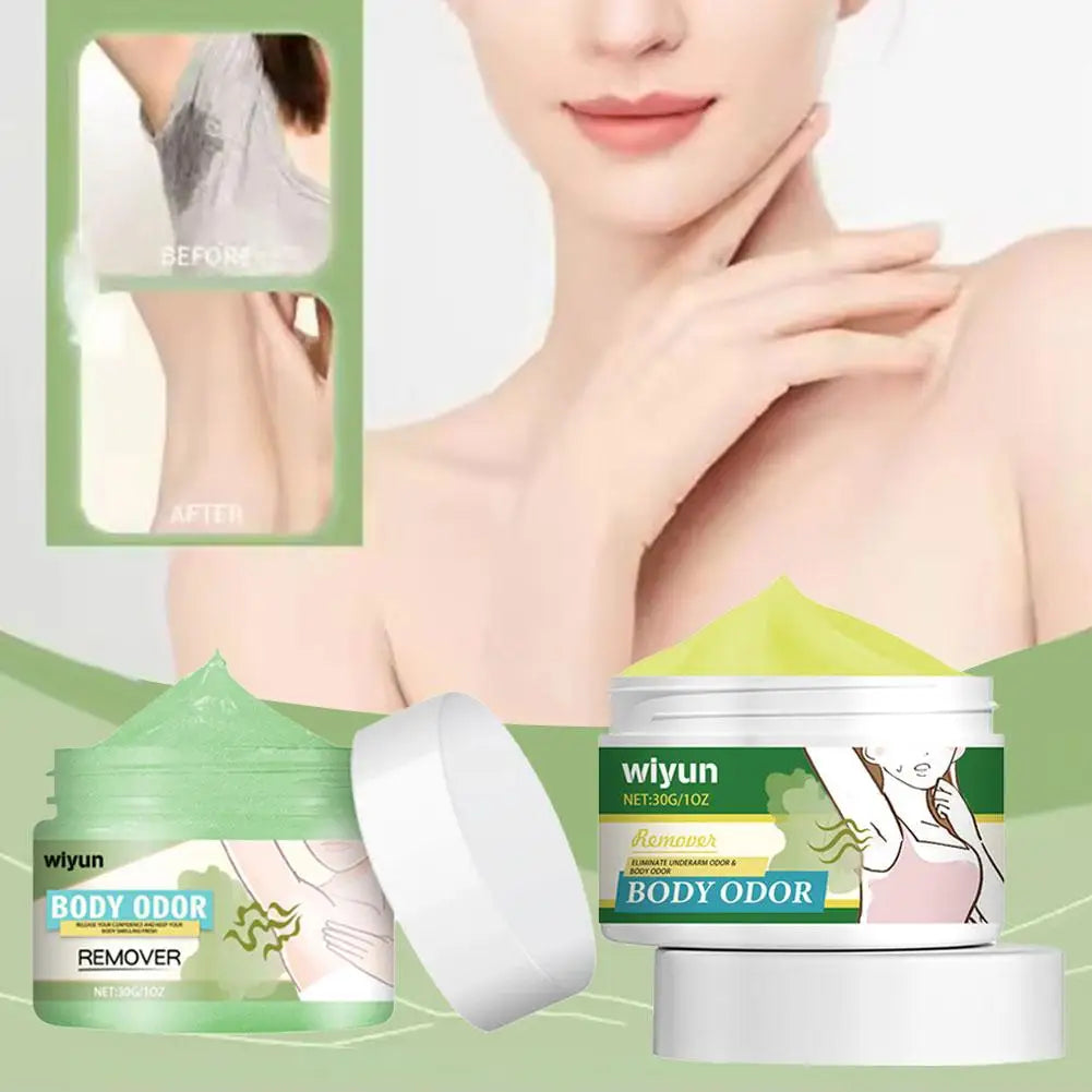 Underarm Odor Cream 30g Body Sweat Remove Bad Smell Deodorant Armpit Lasting Refreshing Significant Effect Sweatproof Odor Cream Peaceful Pleasures Health and Wellness