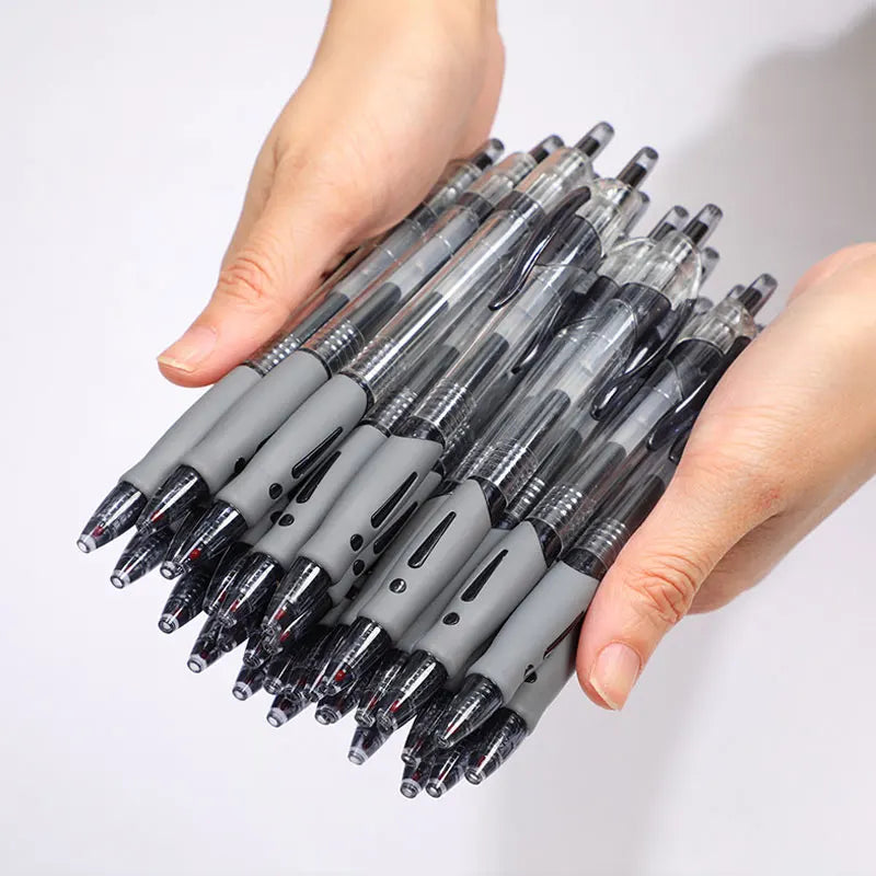 Retractable Gel Pens Set 6/13pcs – Black Red Blue Ink 0.5mm