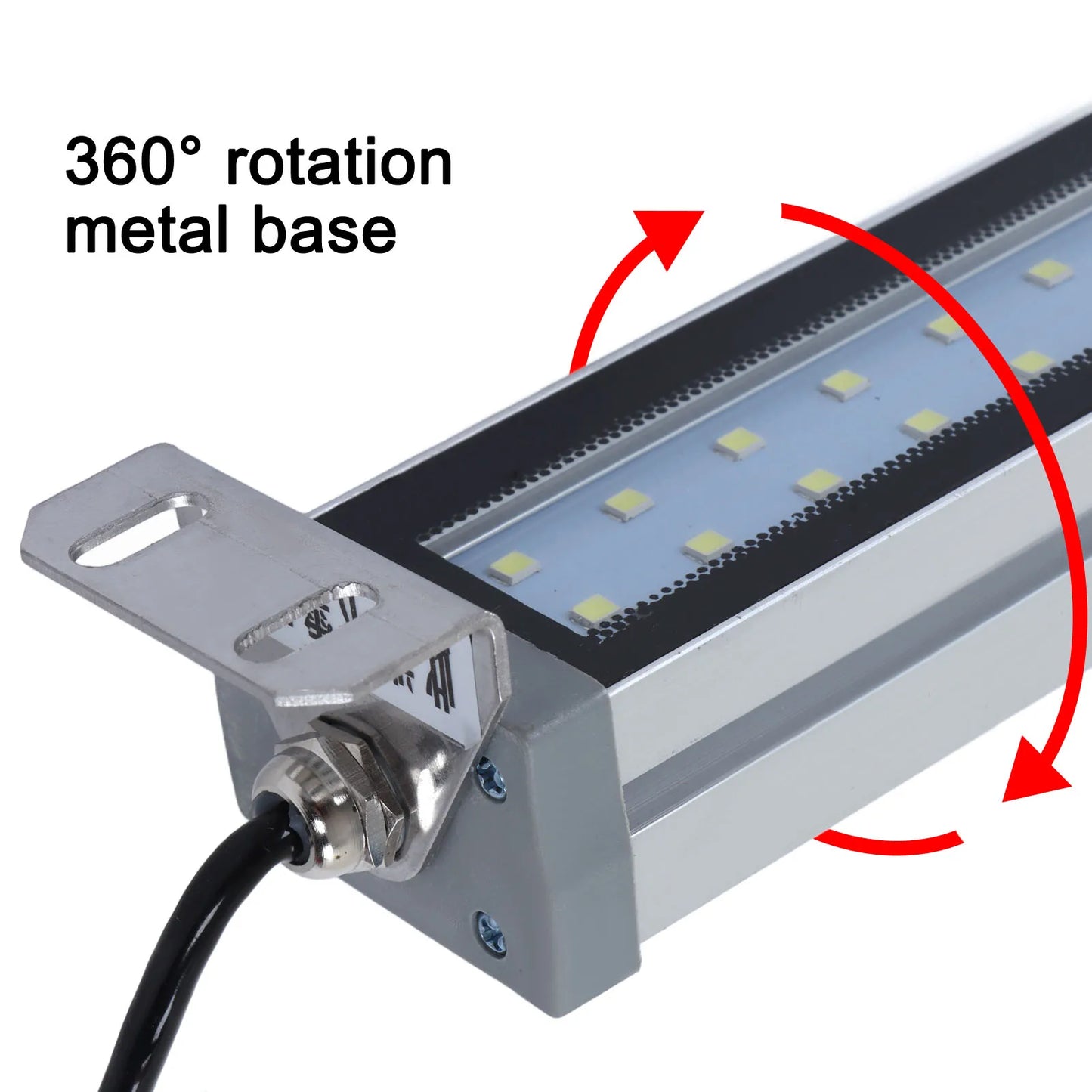 Machine Working Lamp LED Working Light White Source IP67 Waterproof Explosion Proof Machine Tube Light 24V 12W Tool Working Lamp Peaceful Pleasures Health and Wellness