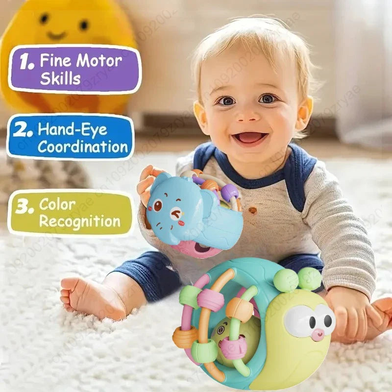 Baby Rattle Sensory Ball Toy | Soft Grasp Crawling Toy 0–12M