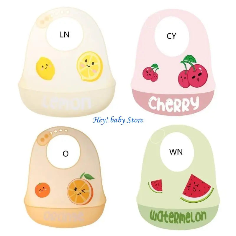 Waterproof Silicone Baby Bib | Cartoon, Adjustable 0–36 Months