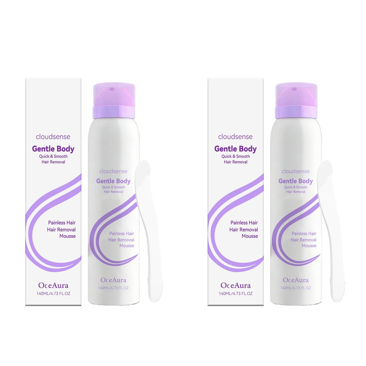Painless Depilatory Mousse Smoothing Even Coverage Reduce Hair Regrowth Hydrating Soothing Gentle Hair Removal Foam Mousse 140ml Peaceful Pleasures Health and Wellness 280ml boxed