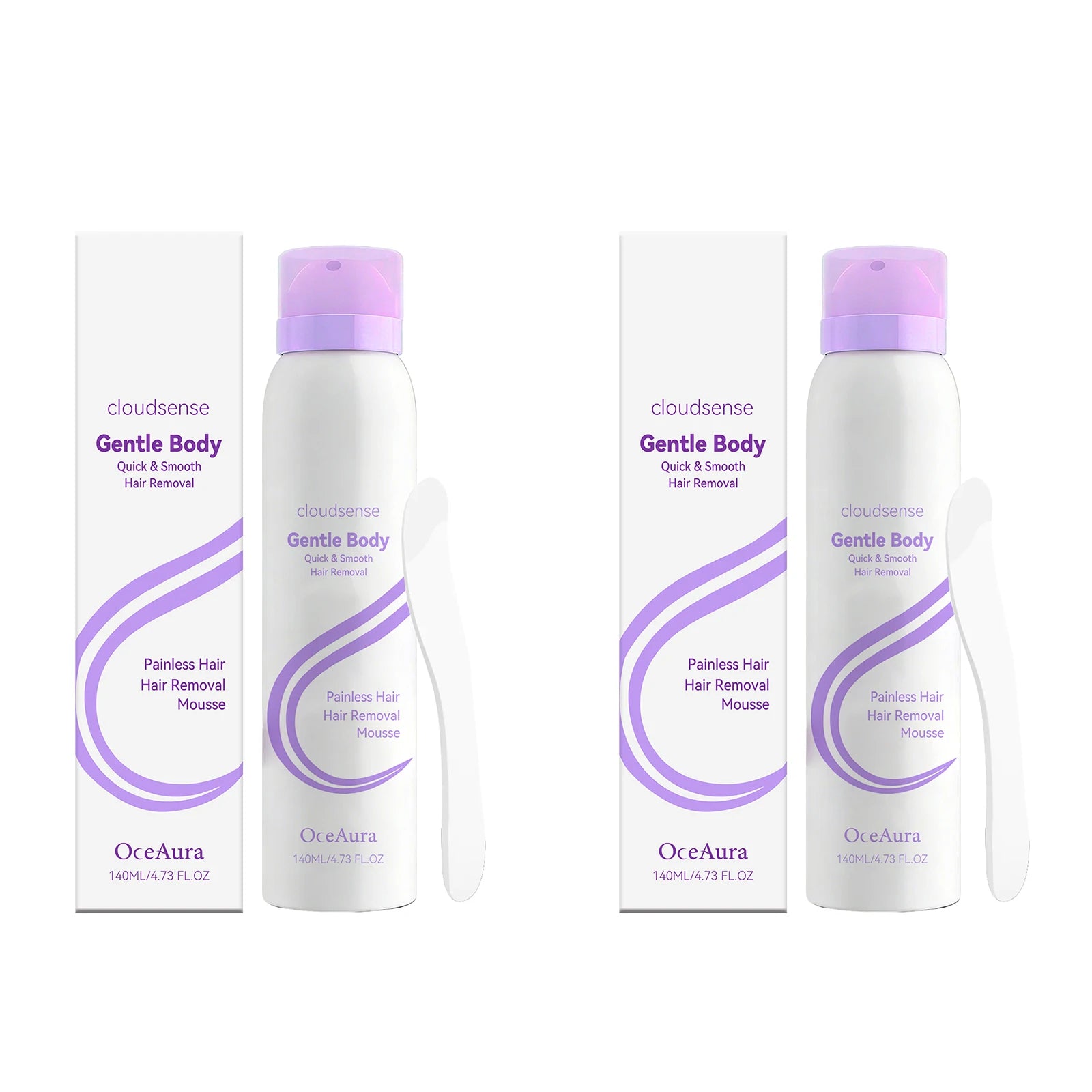Painless Depilatory Mousse Smoothing Even Coverage Reduce Hair Regrowth Hydrating Soothing Gentle Hair Removal Foam Mousse 140ml Peaceful Pleasures Health and Wellness 280ml boxed