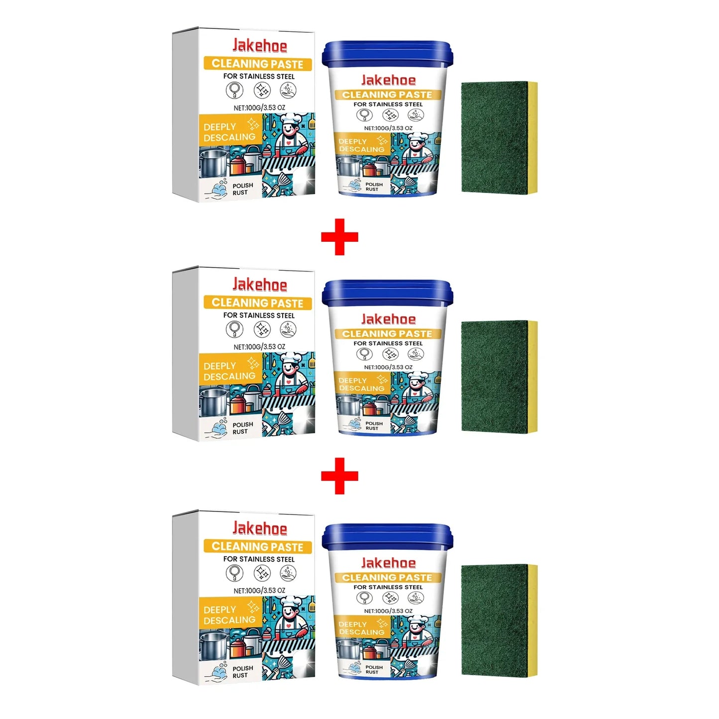 Stainless Steel Cleaning Paste – Rust Remover & Metal Polish