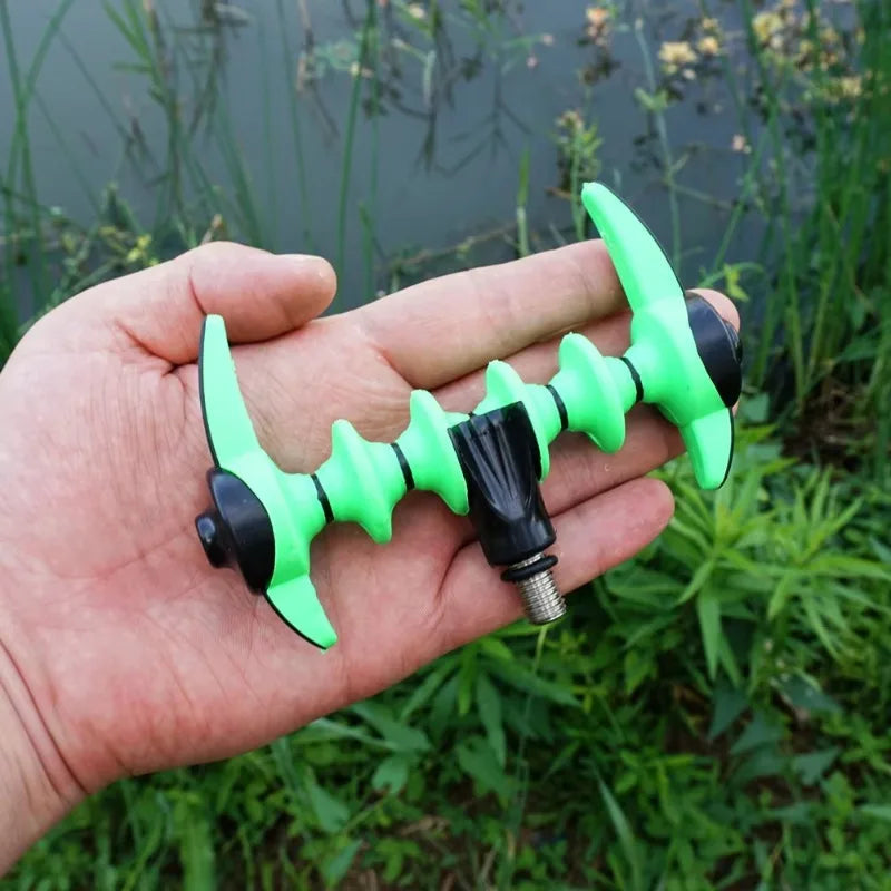 Hirisi Plastic Feeder Rod Rest Head, Durable Carp Fishing Rod Holder End, Practical Buzz Fishing Tackle Accessories Peaceful Pleasures Health and Wellness