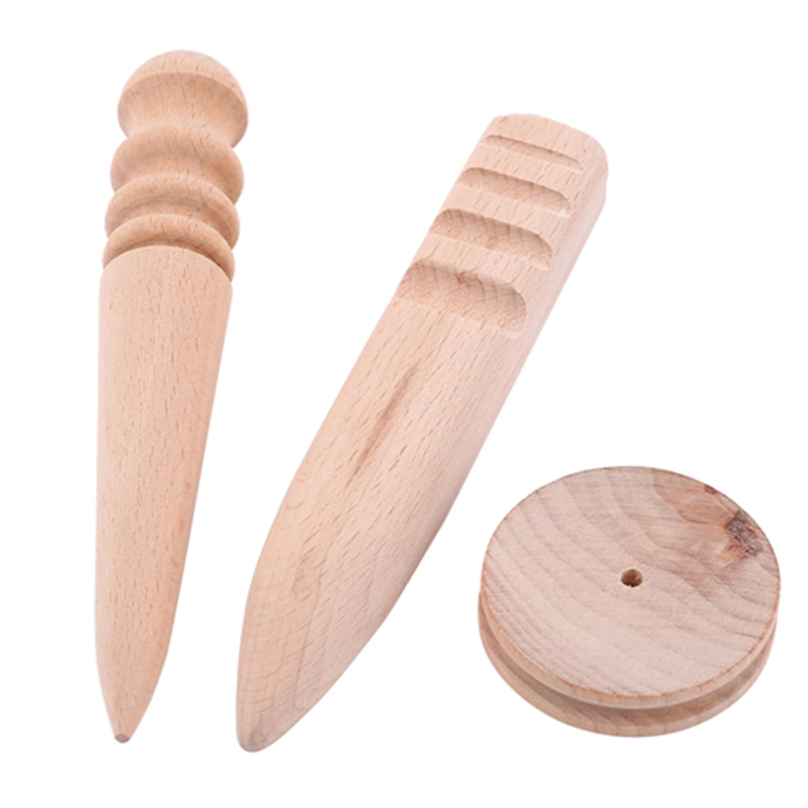 in Use High Hardness Wooden Leather Burnisher Leather Burnisher for Leather Novice Professional Leather Project Peaceful Pleasures Health and Wellness Default Title