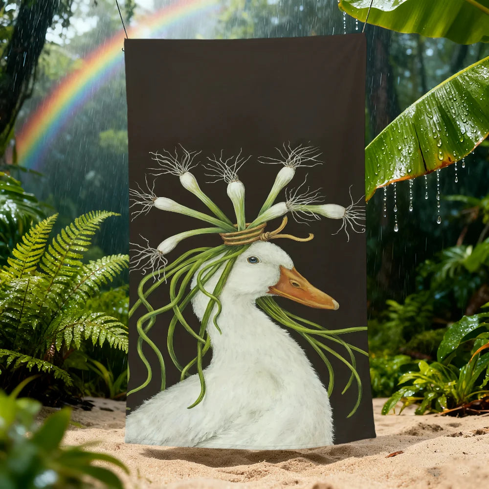 Quick-Dry Animal Print Beach Towel | Soft Microfiber Pool Towel Quick-Dry Beach Towel Peaceful Pleasures Health and Wellness