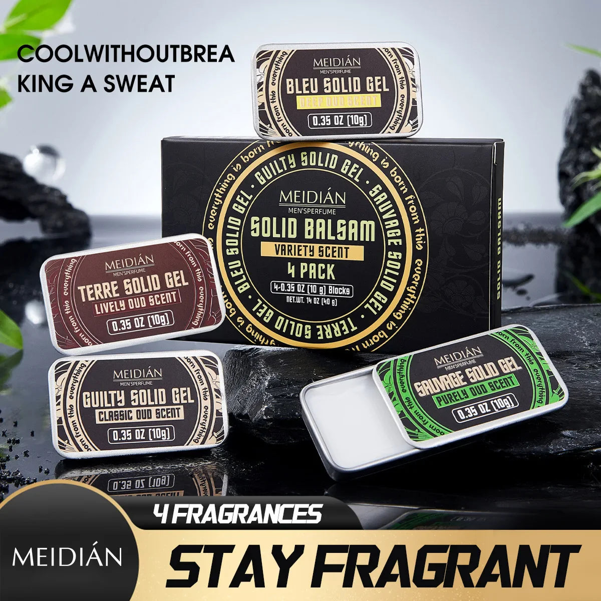 Men's Solid Perfume Balm Set – Fresh Long-Lasting Fragrance