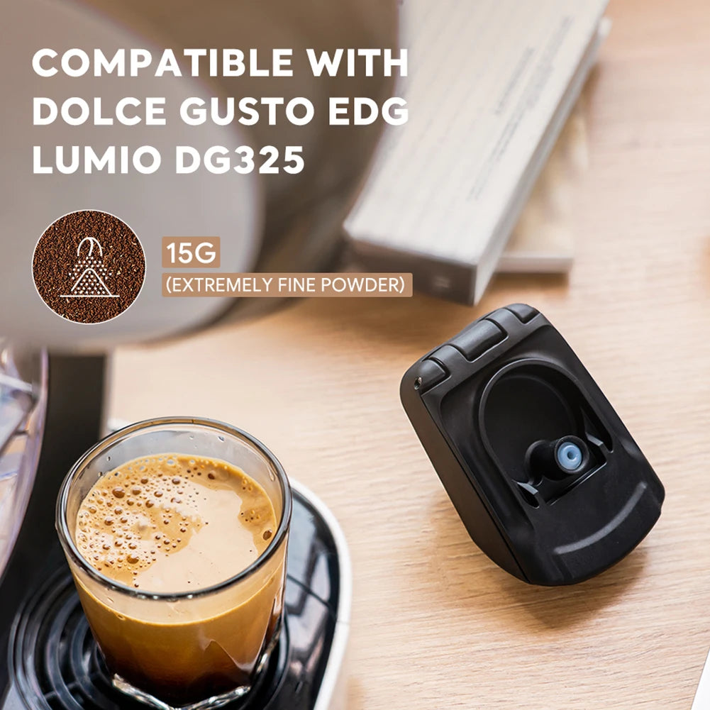 Coffee Capsule Plus Powder Holder Adapter DIY Taste Espresso Accessories for DOLCE GUSTO Edg LUMIO DG325 Coffee Machine Peaceful Pleasures Health and Wellness