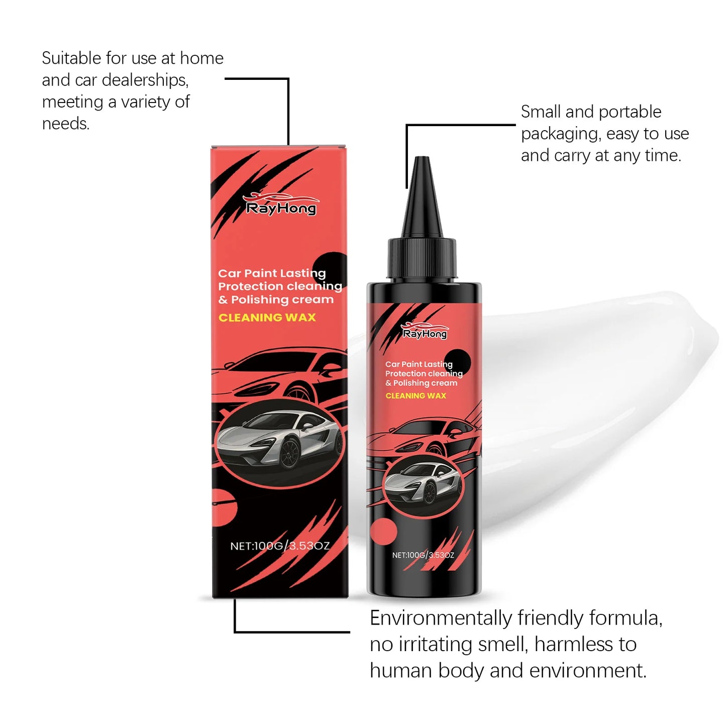 RayHong Car Scratch Polishing Paste | Paint Scratch Remover