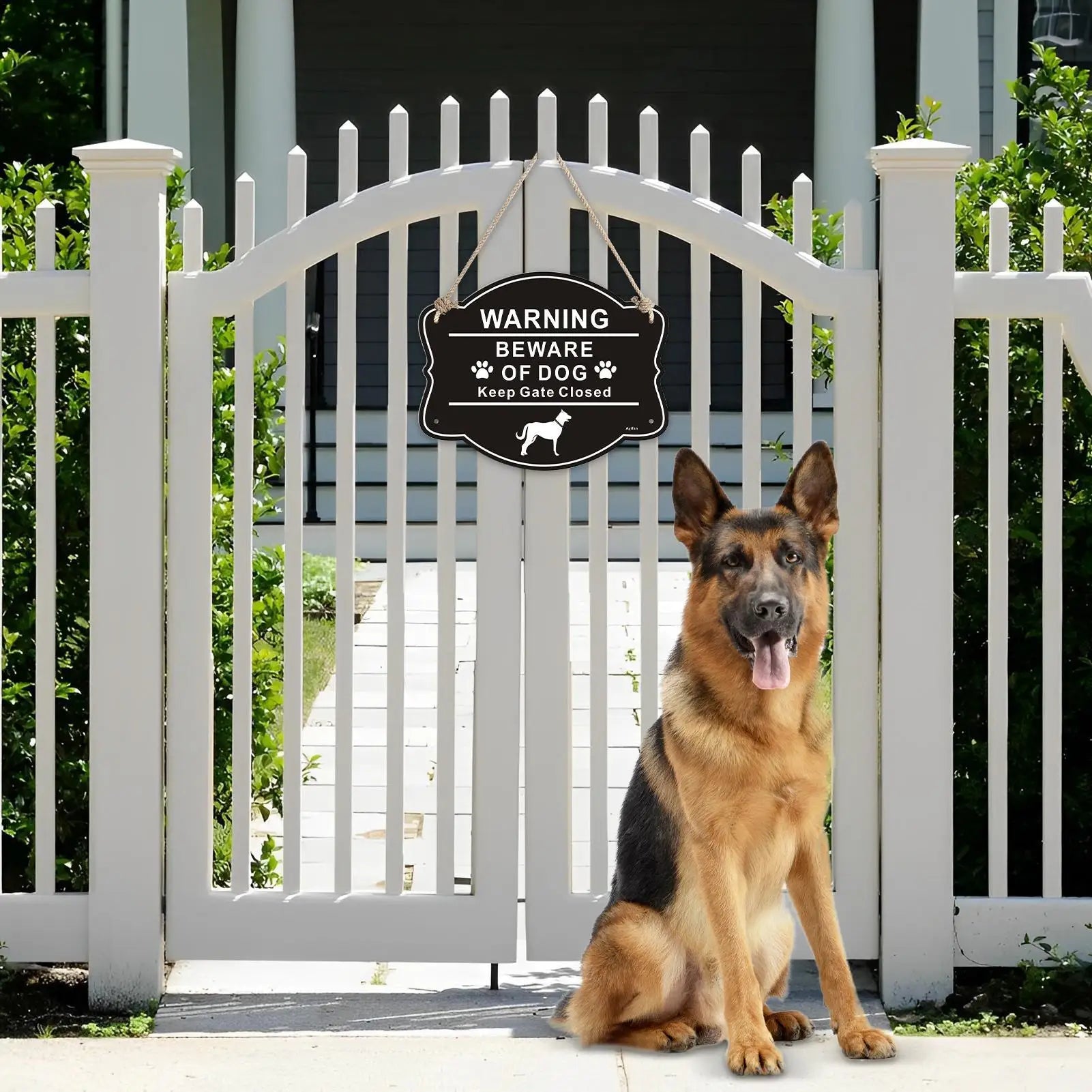 Beware Of Dog Signs For Fence 10 X 8 Inch Weatherproof Garden Decorations Home Dog Signs For Property Premises Halloween Grass Peaceful Pleasures Health and Wellness