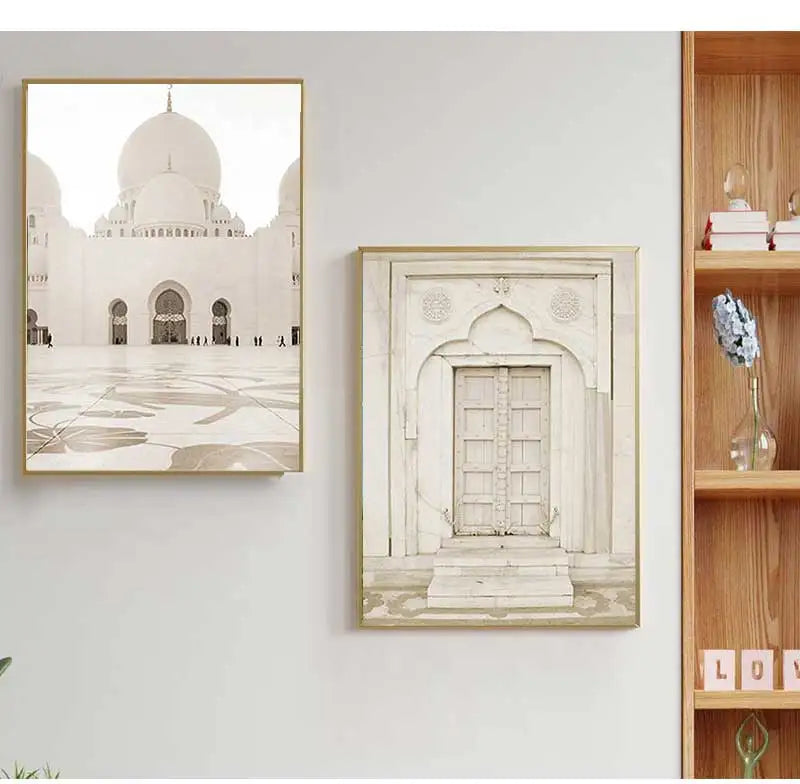 Islamic Mosque Morocco Door Canvas Wall Art | Bohemian Print