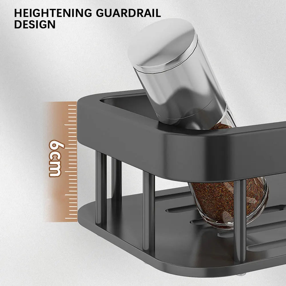 No Drilling Stainless Steel Kitchen Organizer Shelf Wall Mount Countertop Drainer Rack Storage Shelf And Organiser For Kitchen Peaceful Pleasures Health and Wellness