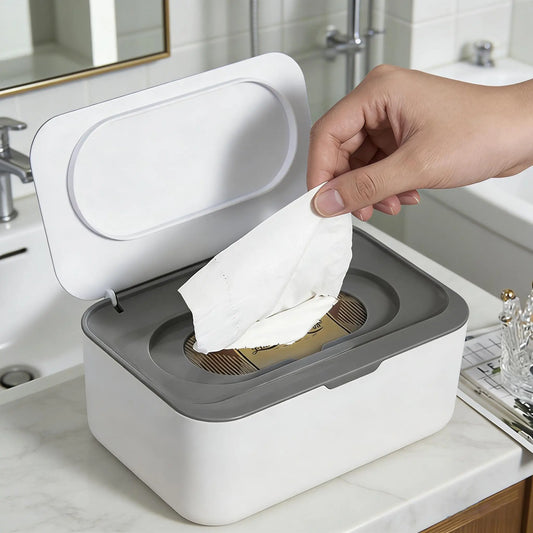 Dustproof Wet Wipes Dispenser Box with Sealed Lid | Baby Wipes Wipes Dispenser Box Peaceful Pleasures Health and Wellness