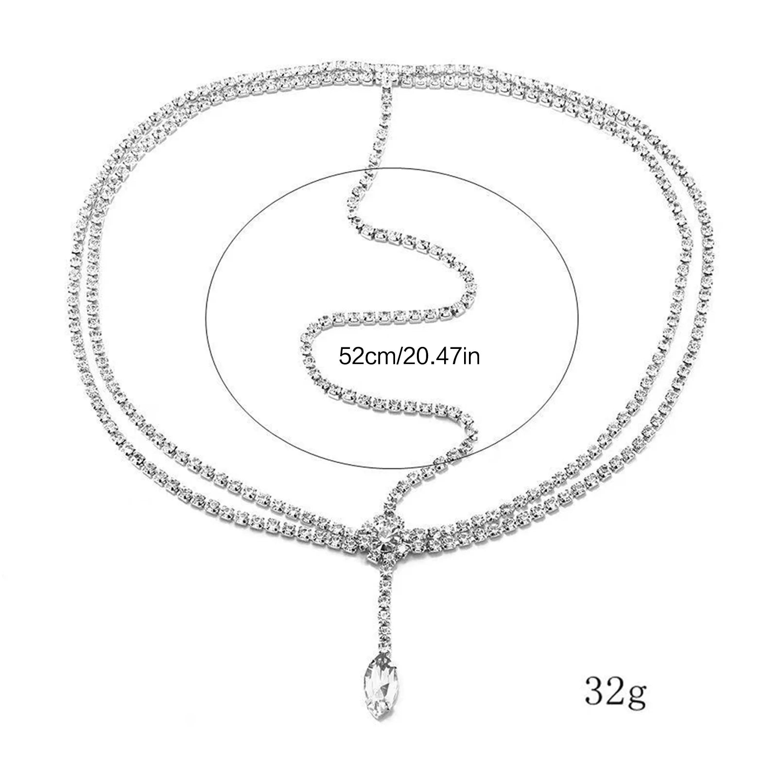 Multi Layer Rhinestone Forehead Chain Hairpiece Bridal Headwear For Wedding Party Peaceful Pleasures Health and Wellness