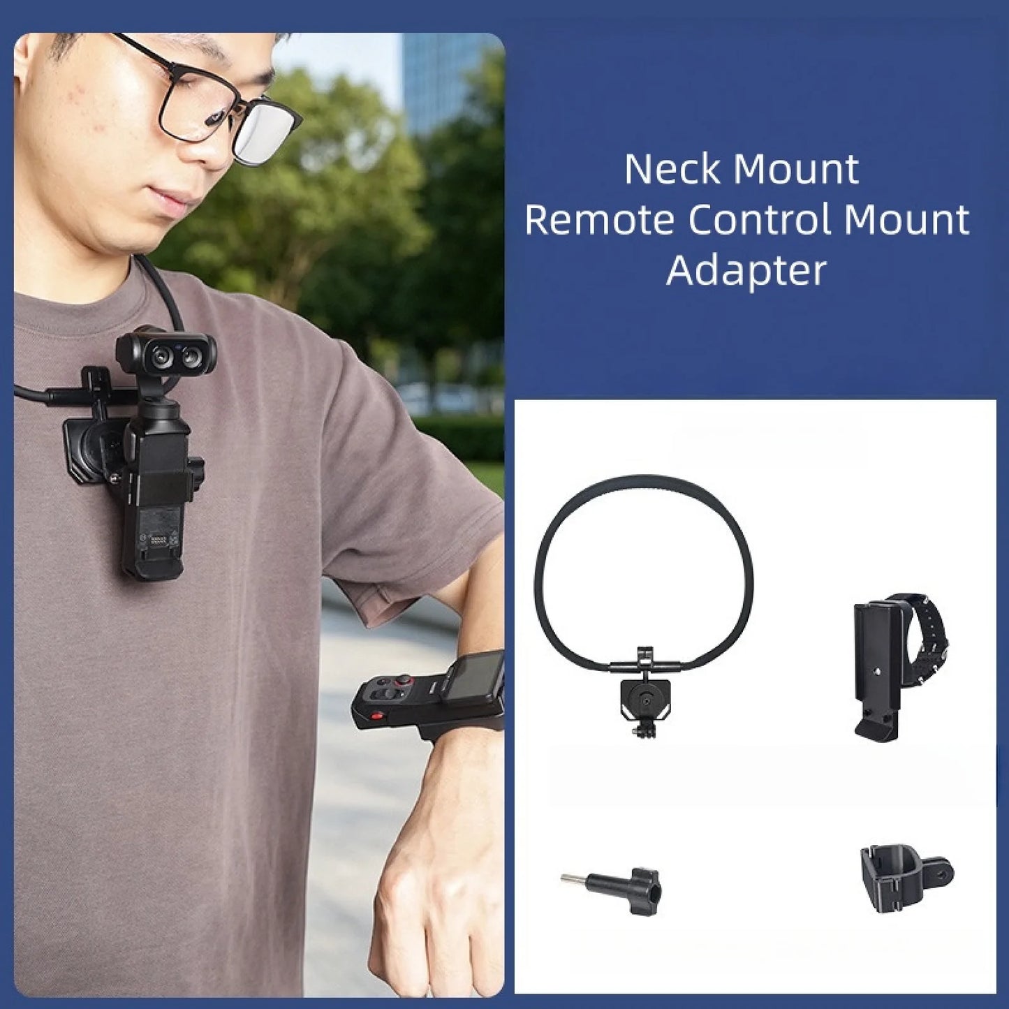 For Insta360 Luna Ultra Camera Remote Control Mount Wrist Strap And First-Person View Neck Mount Enhancing Your Experience Peaceful Pleasures Health and Wellness