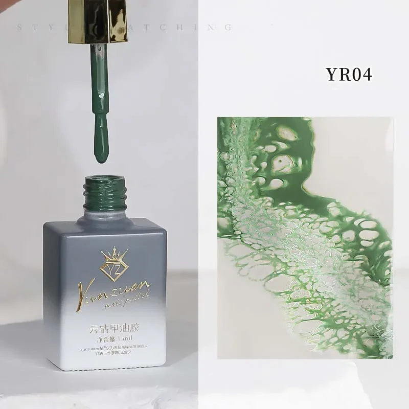Sea Wave Blooming Gel Nail Polish – Gradient Halo Effect 15ml
