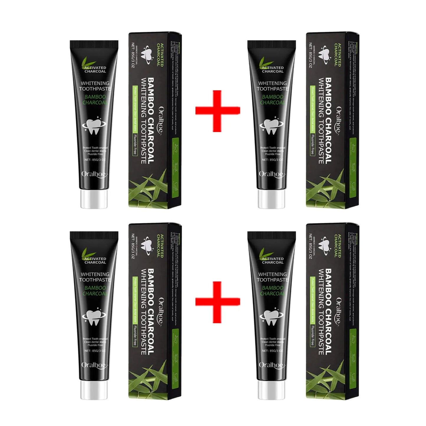 Oralhoe Bamboo Charcoal Whitening Toothpaste – Remove Stains