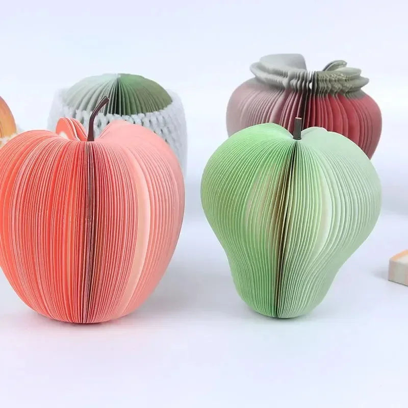 100 Pages Creative Apple Notes DIY Post-it Notes Fruit Post-it Notes School Office Account Stationery Stickers Peaceful Pleasures Health and Wellness