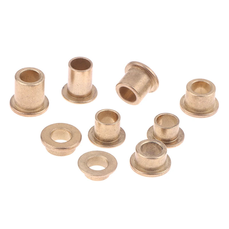 5Pcs Flange Bushing Copper Sleeve Inner Diameter 8MM Powder Metallurgy Oil Bearing With Edge Step Shoulder Peaceful Pleasures Health and Wellness