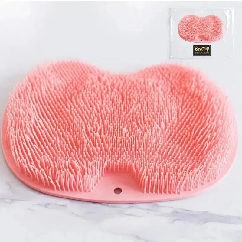 Silicone Foot Scrubber Massage Pad – Non-Slip Bath Mat