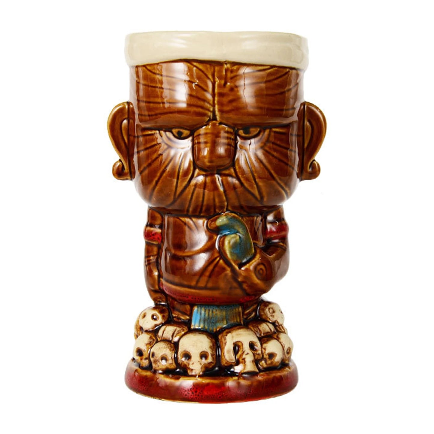 Hawaiian Cocktail Cups Creative Style Ceramic Mug Beer Beverage Tiki Mug Wine Mug Bar Tools Home Bar Party Drinkware Cups Peaceful Pleasures Health and Wellness U 400ML