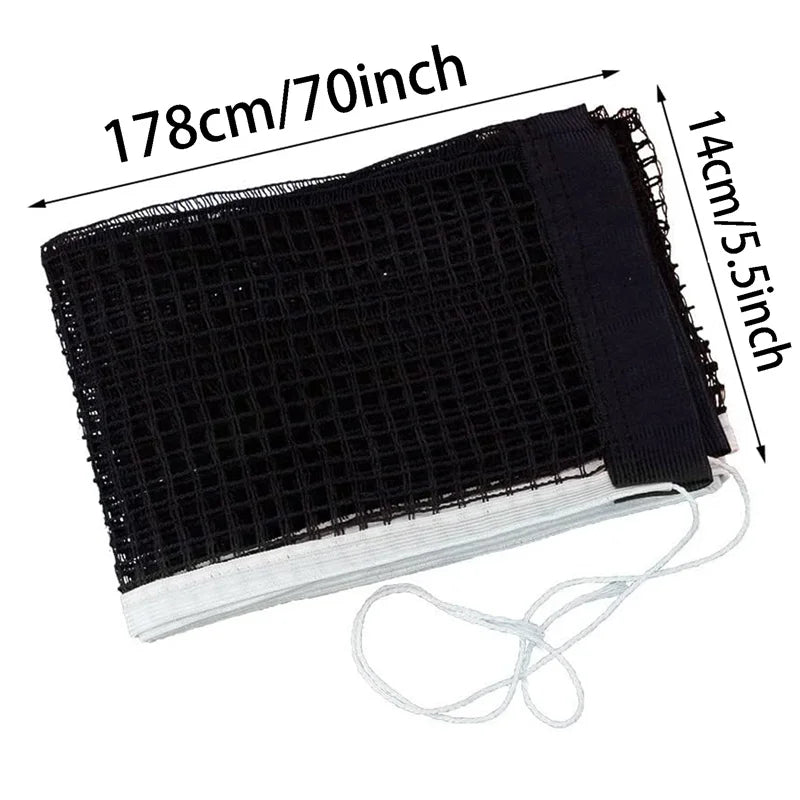 Polyester Cotton Ping Pong Table Tennis Net Polyethylene Portable Net Frame Standard Ping Pong Table Tennis Net Sport Peaceful Pleasures Health and Wellness