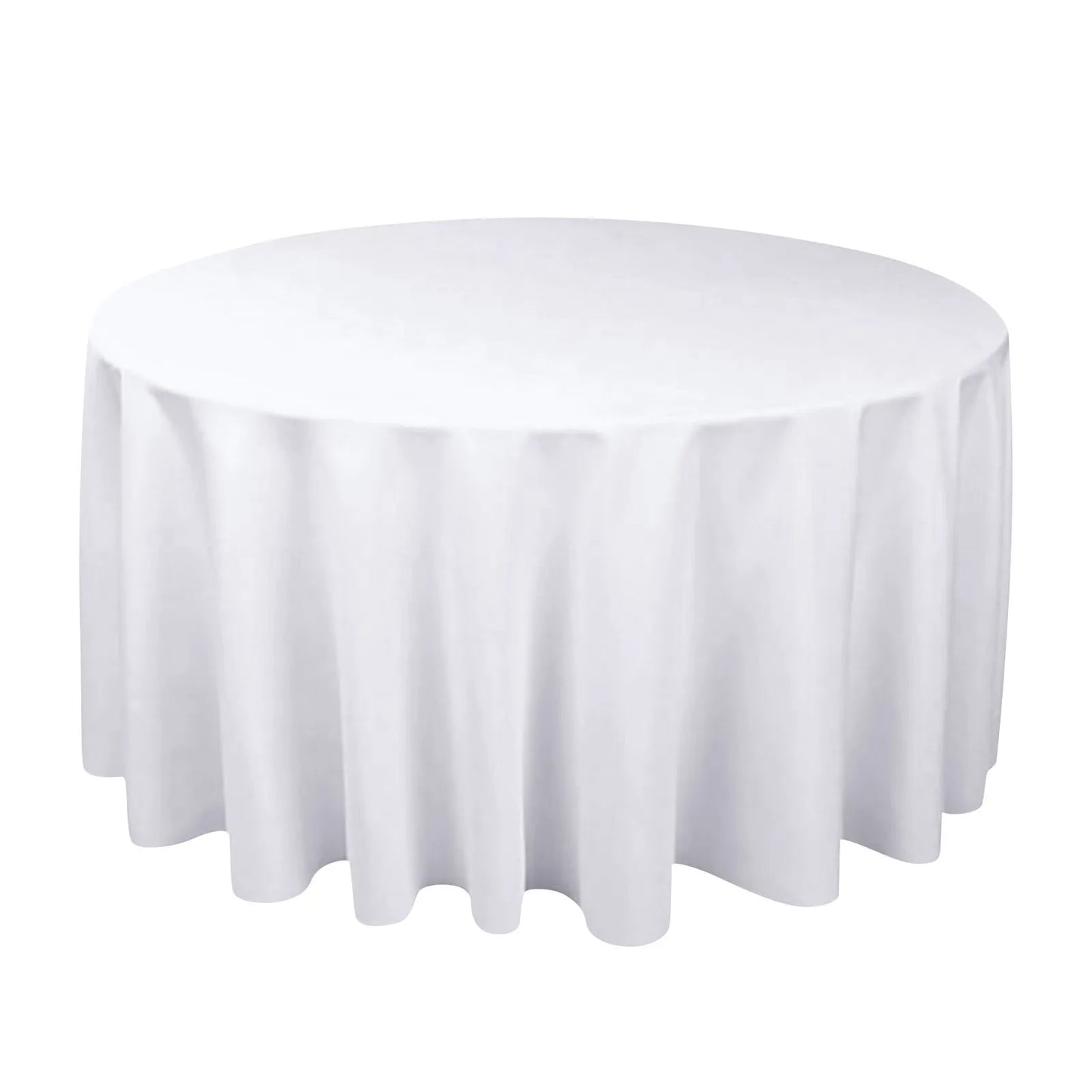 Round Satin Tablecloth – Waterproof Wedding & Banquet Cover