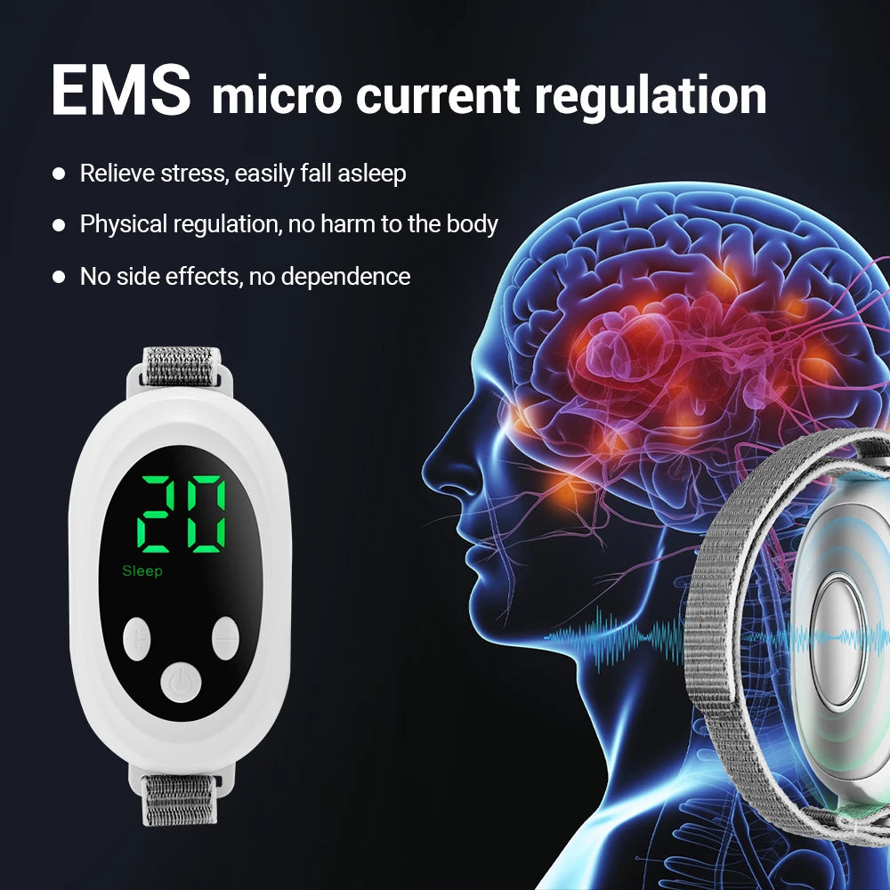 Hand Held Sleep Aid Device Anxiety Insomnia Relief Physical Hypnosis Smart Sleeper for Women&Men Massage Improved Sleeping Mood Peaceful Pleasures Health and Wellness