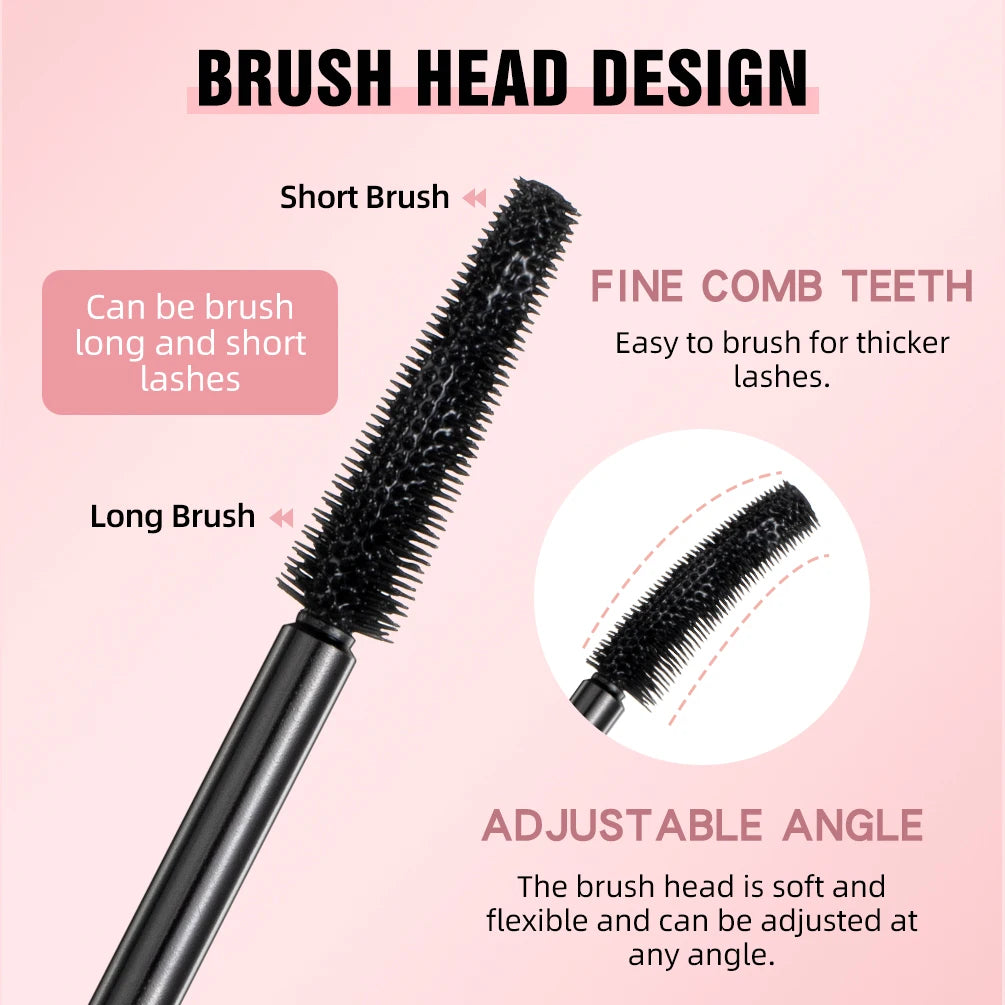 Eyelashes Lengthening Mascara Waterproof Long Lasting Silky Lash Black Eyelashes Extension Make Up Beauty Eye Korean Cosmetic Peaceful Pleasures Health and Wellness