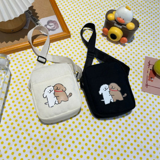 Exercise Fashion Phone Storage Pouch for Men Women Anime Cartoon Cute Money Bag Students Portable Goodlooking Shoulder Bags Gift Peaceful Pleasures Health and Wellness