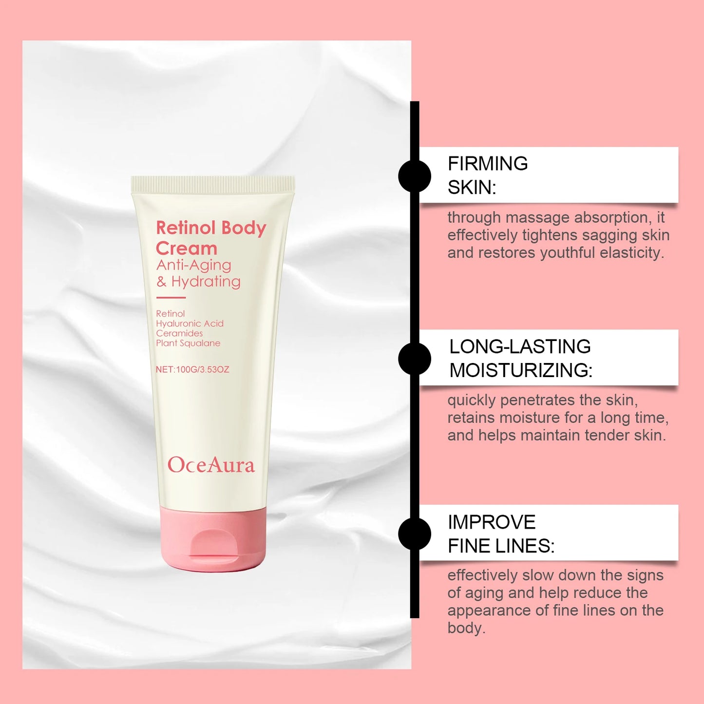 Retinol Firming Body Cream – Anti-Aging, Tighten & Cellulite Peaceful Pleasures Health and Wellness