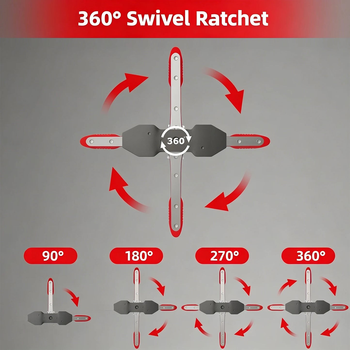 360° Brake Caliper Piston Compressor Tool | Steel Plate & Hooks