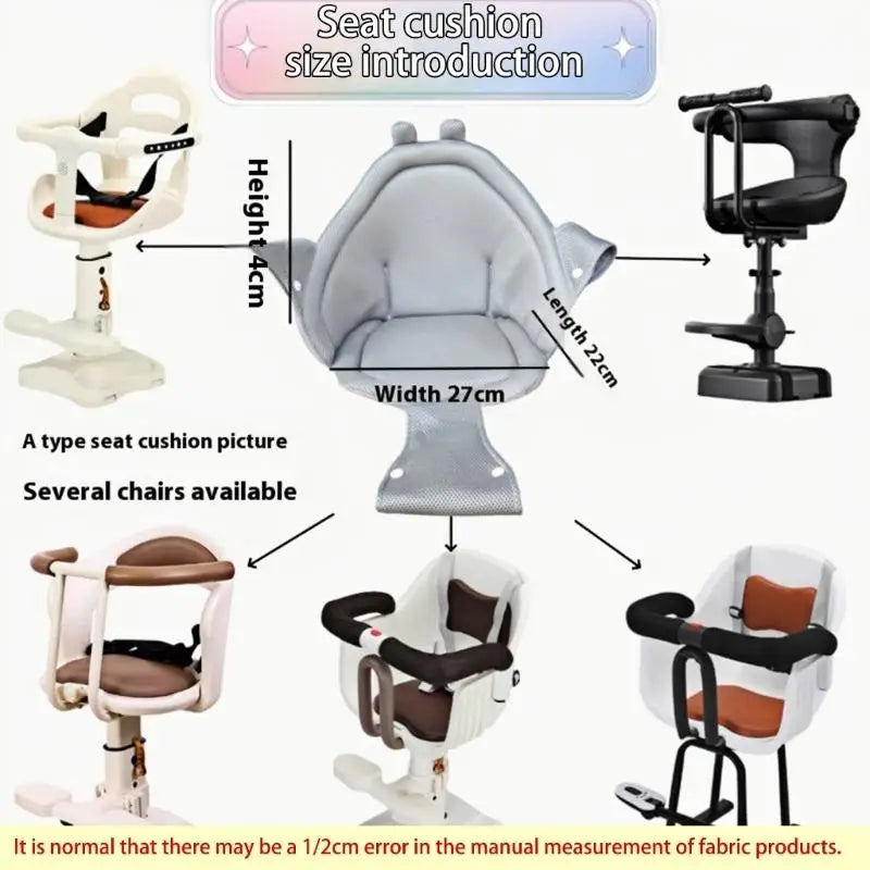 Infant Chair Cushion Pad | Nonslip, Easy Clean, Fits 0–2Y