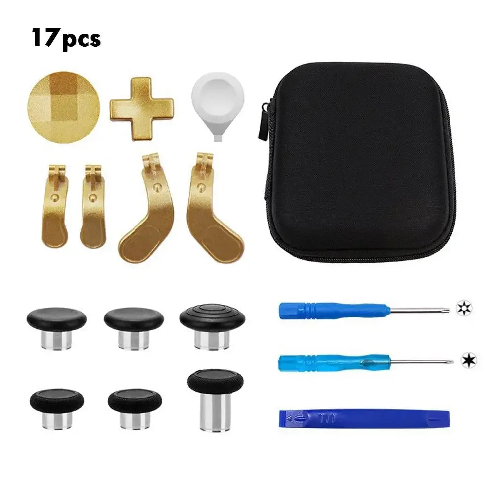 DIY Kit For Xbox One Elite Series 2 Wireless Controller Accessories - Metal D-Pad Trigger Paddles Repair set With Storage Bag Peaceful Pleasures Health and Wellness 03