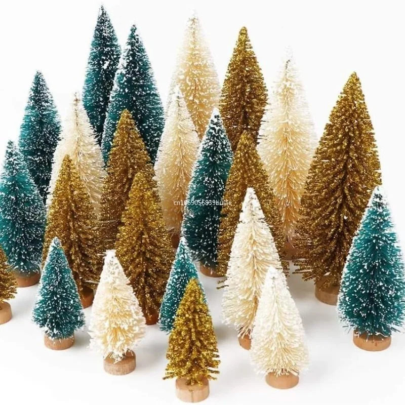 Christmas Decoration Xmas Tree Small Cedar Pine for Home Room Decor Halloween Party New Year Navidad Ornaments Accessories 2025 Peaceful Pleasures Health and Wellness