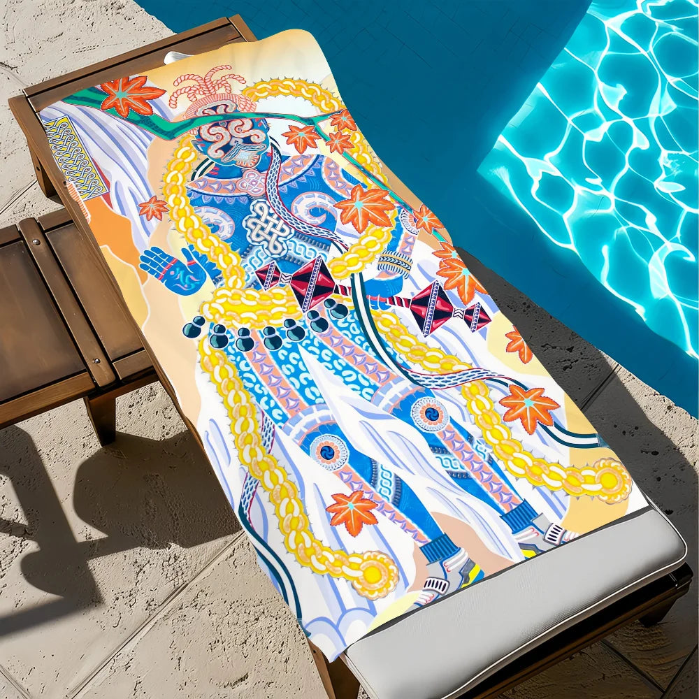 Quick Dry Beach Towel – Soft, Lightweight, Multi-Size Quick Dry Beach Towel Peaceful Pleasures Health and Wellness z5 STJ150x200CM