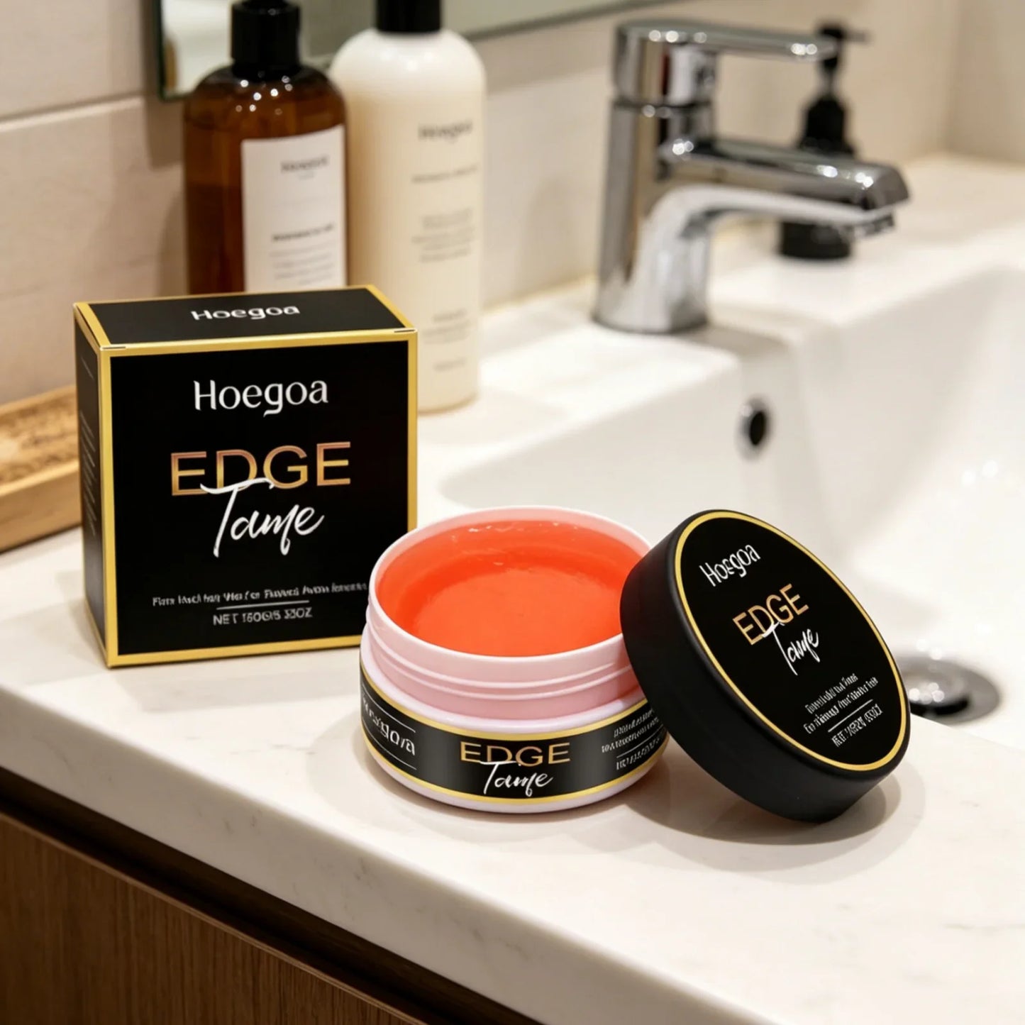 Hoegoa Firm Hold Styling Gel – Edge Control & Frizz Smoother