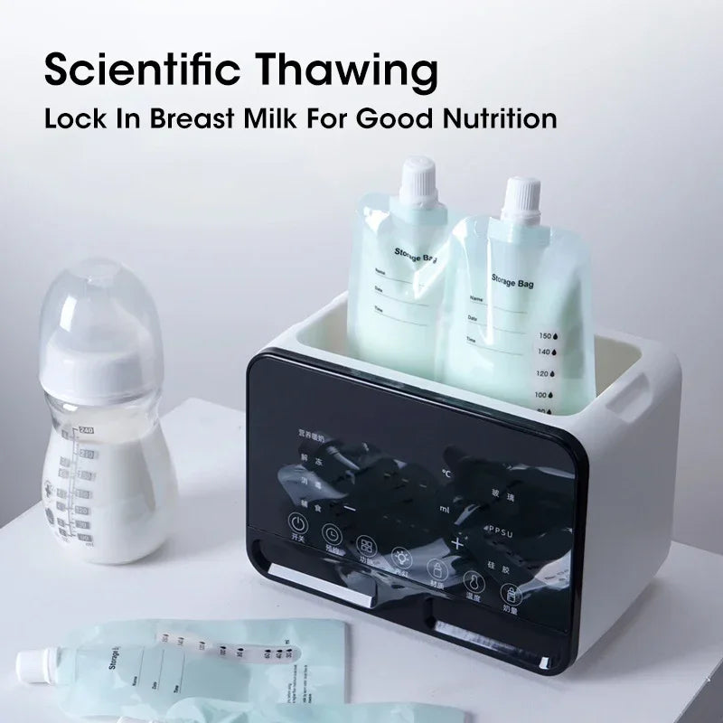 2 in1 Baby Bottle Warmer and Sterilizer Automatic Smart Temperature Control Milk Warmer Disinfection Peaceful Pleasures Health and Wellness